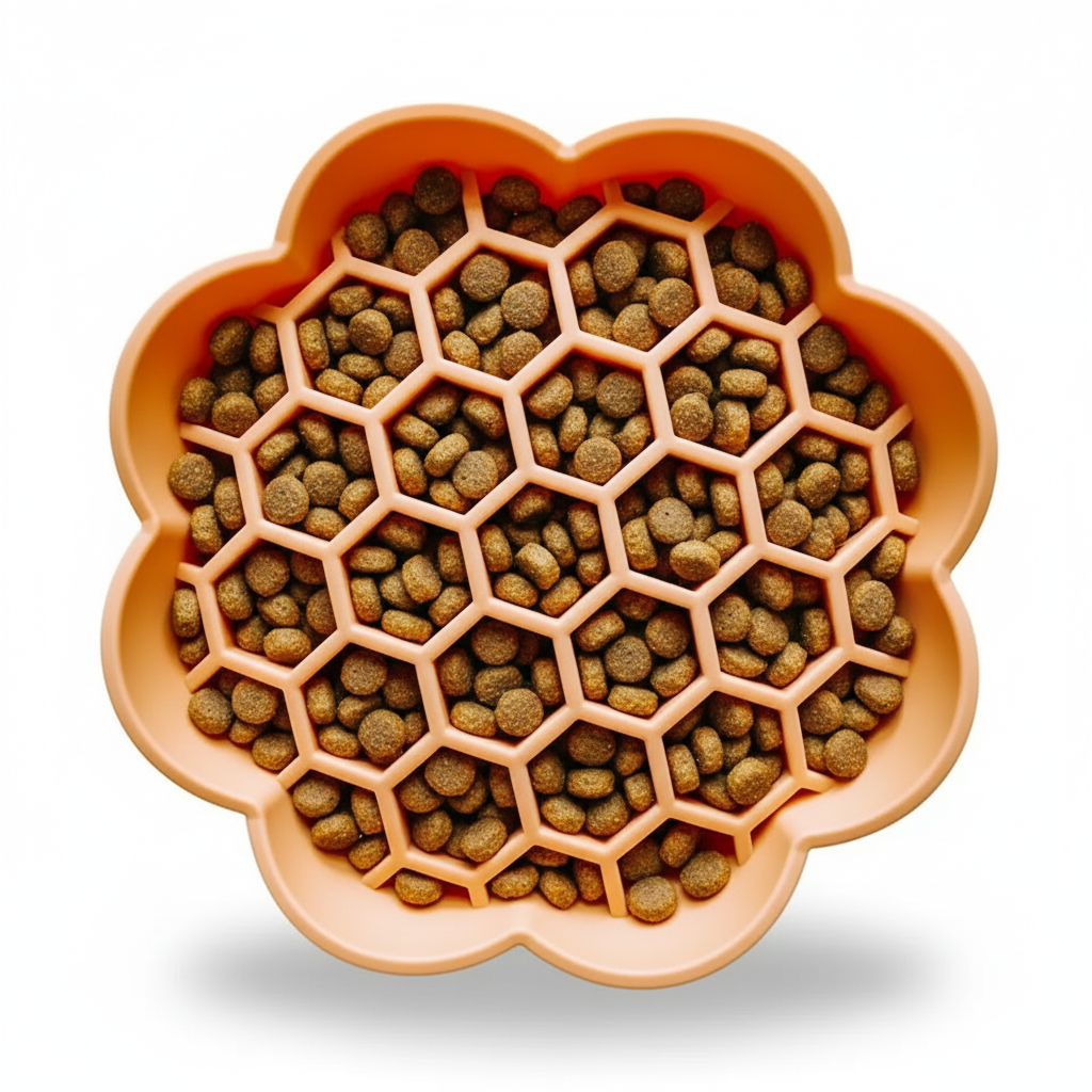 Honeycomb Non-Slip Slow Feeder - Yellow