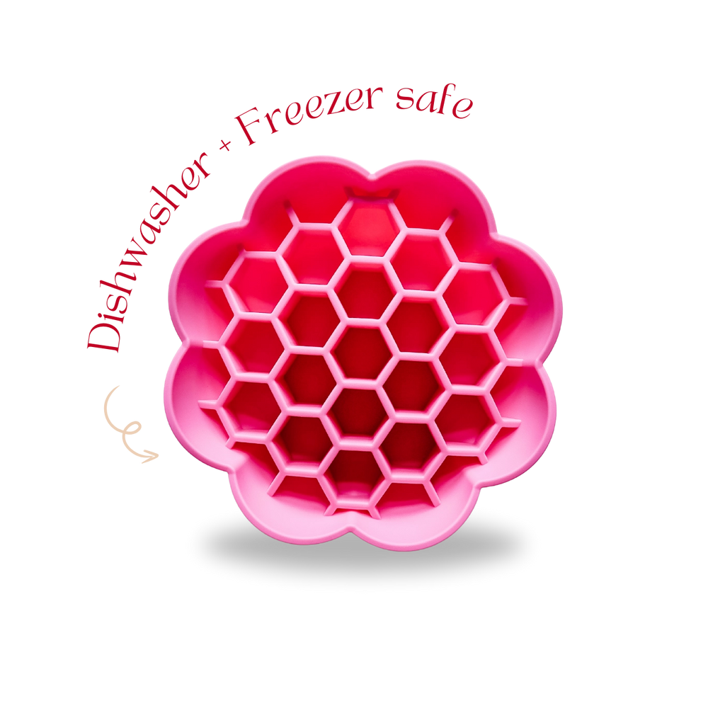 Honeycomb Non-Slip Slow Feeder - Hot Pink