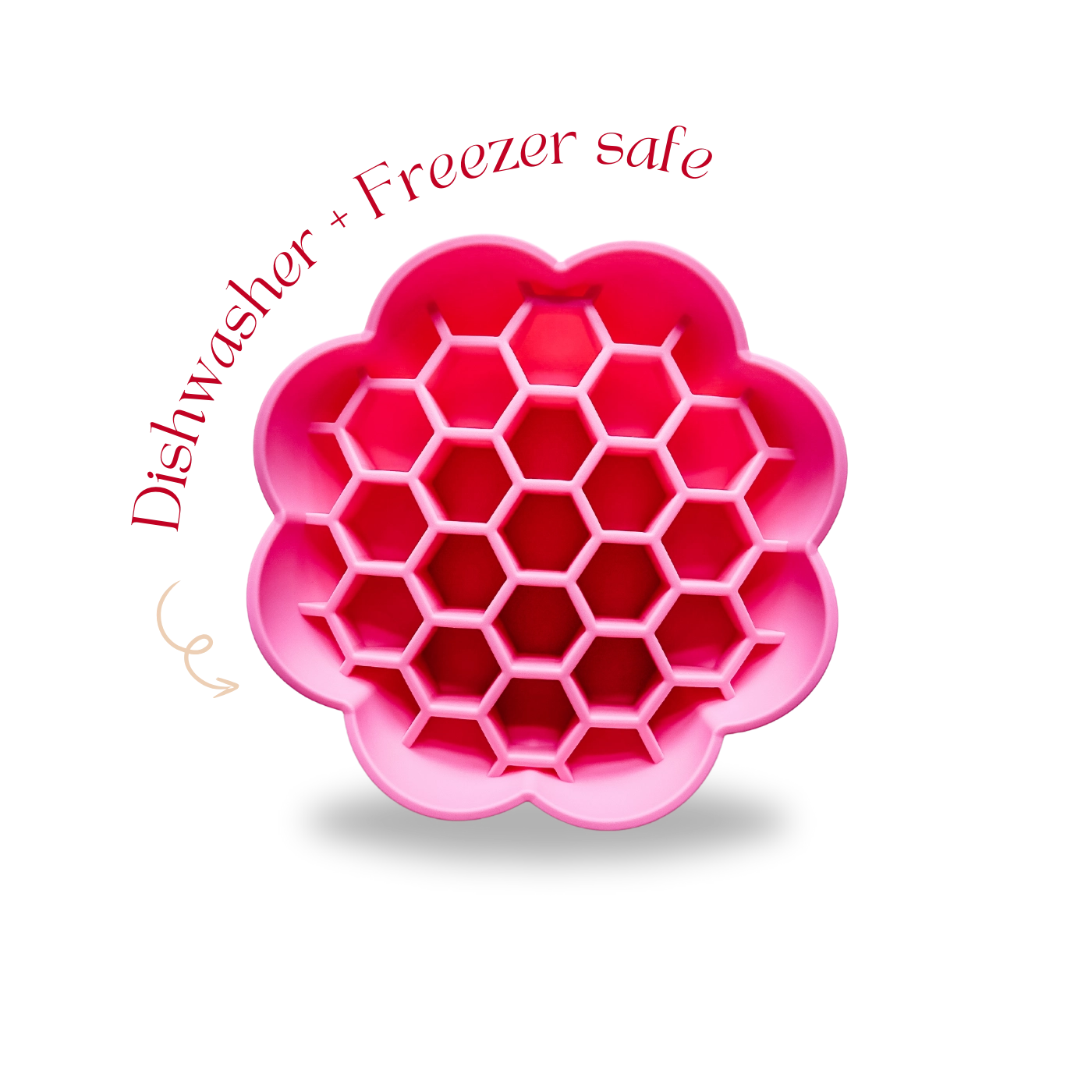 Honeycomb Non-Slip Slow Feeder - Hot Pink